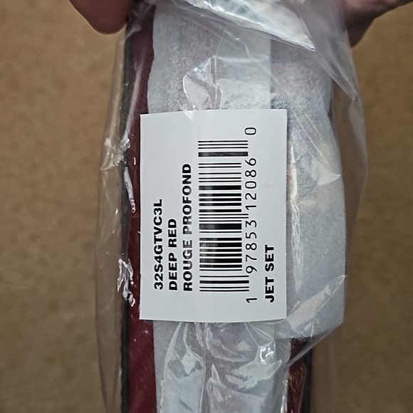 Michael Kors Large Leather Jet Set East West Crossbody Deep Red - Picture 4 of 4